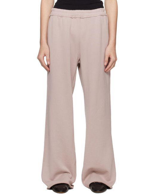 Skims Natural Taupe French Terry Wide Leg Lounge Pants