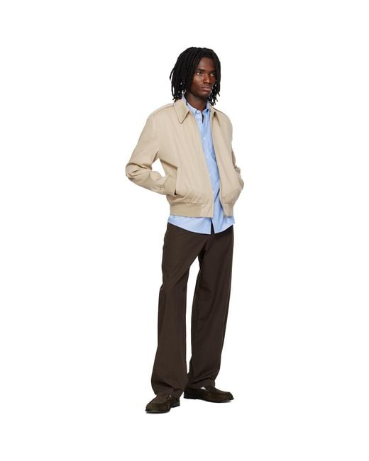 A.P.C. Black Miles Bomber Jacket for men