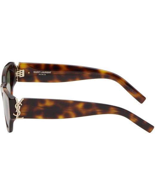 Saint Laurent Black Brown Sl M94/f Sunglasses