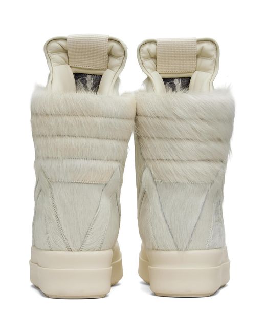 Rick Owens Natural Off- Concordians Megageobaskets Sneakers for men