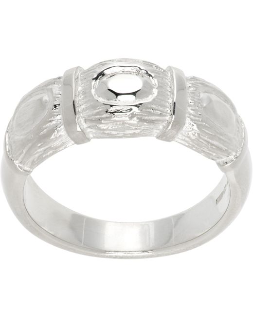 Bleue Burnham Metallic Window Box Impression Ring for men