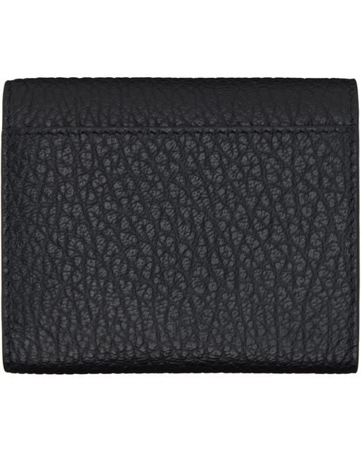 Maison Margiela Black Four Stitches Wallet for men