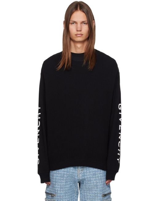 Givenchy Black Classic Long Sleeve T-shirt for men