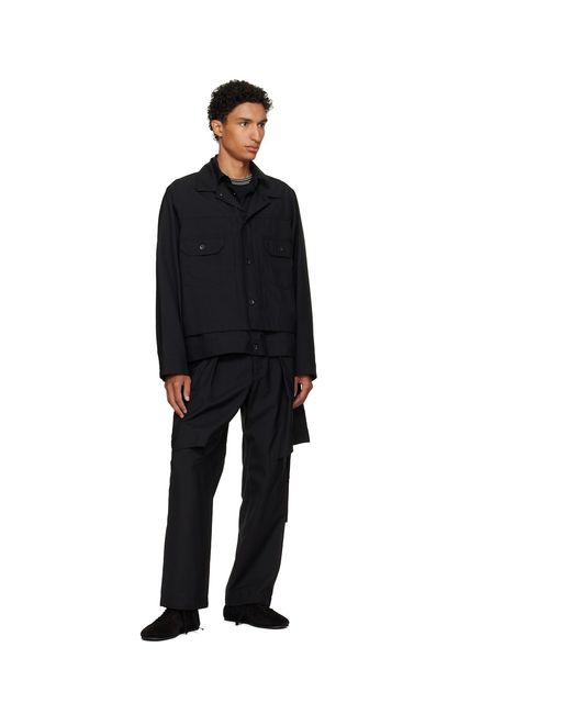 Sacai Black Suiting Jacket for men