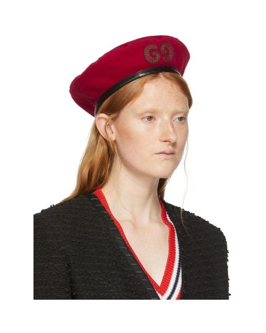 gucci beret red