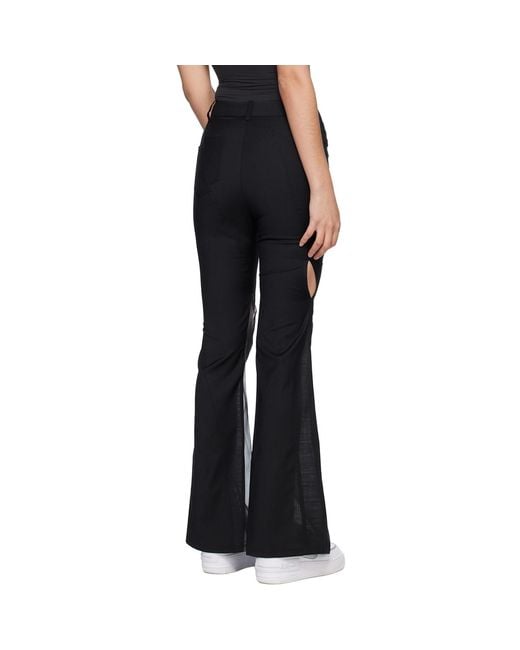 Feng Chen Wang Black Cutout Trousers