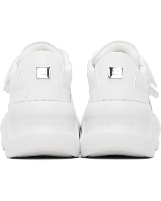 Acne Black Velcro Strap Platform Sneakers for men