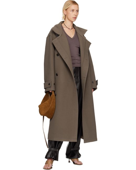 Proenza Schouler Brown Tan Slide Soft Suede Bag