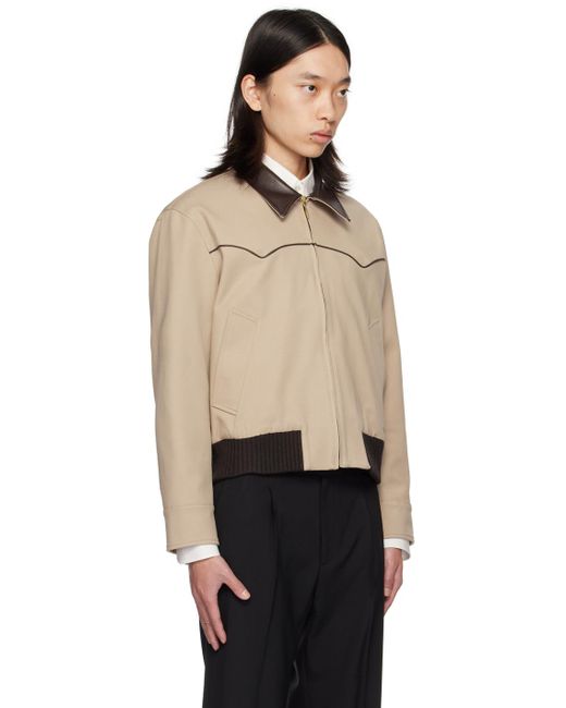LEATHER WESTERN HARRINGTON JACKET