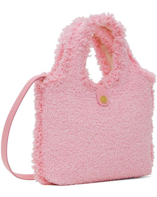 Balmain Pink Mini B-army Grocery Bag