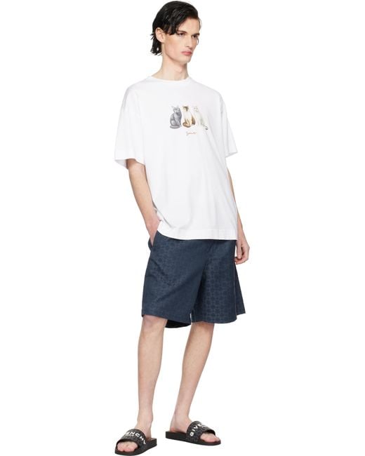 Givenchy Black Monogram 72 Pool Slides for men