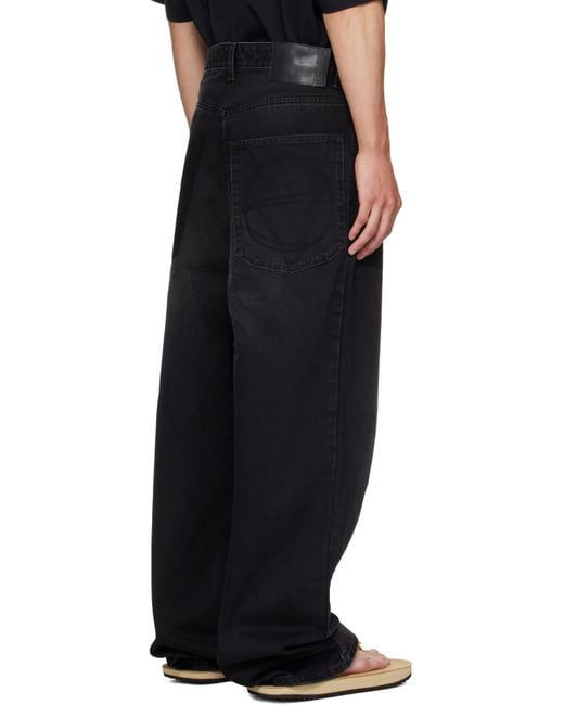 Vetements Black Painted Anarchy Reworked Jeans for men