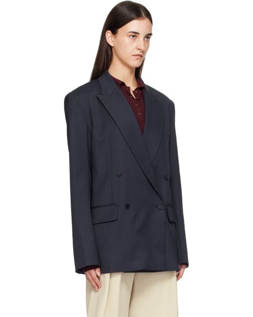 Frankie Shop Black Newark Double Breasted Blazer