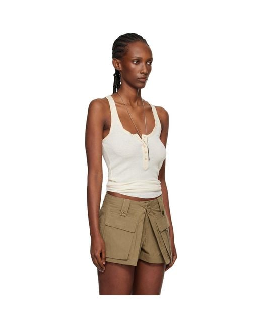 Isabel Marant Multicolor Off- Helma Silk Tank Top