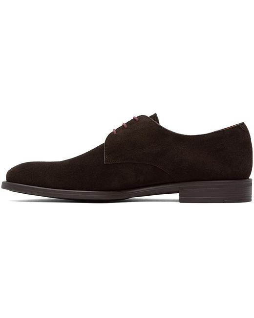 PS by Paul Smith Black Brown Suede Bayard Derbys for men