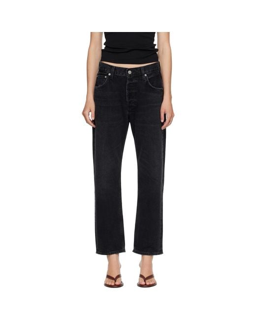 Citizens of Humanity Black Winslow Boyfriend Jeans