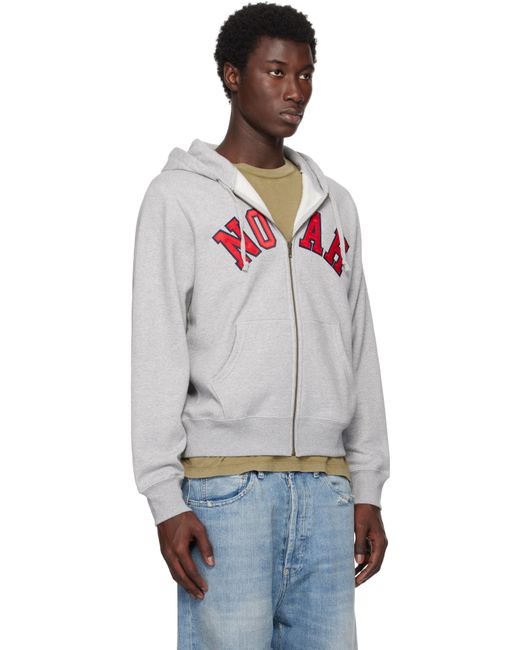 Noah Arch Appliqué Zip-Up Hoodie in Black for Men | Lyst UK