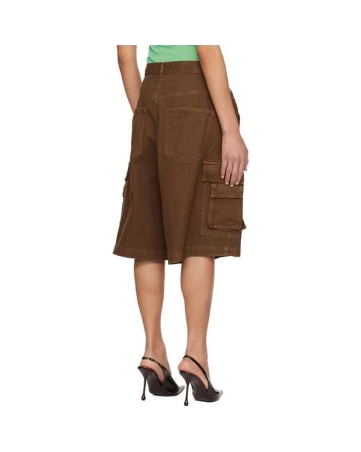 Abra Black Pleated Cargo Shorts
