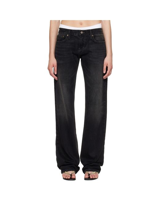 Raimundo Langlois Black Slim Straight Jeans