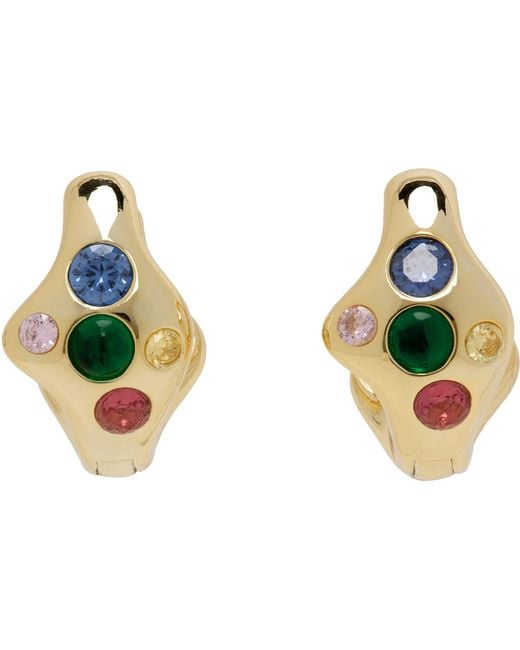Collina Strada Blue Bat Earrings