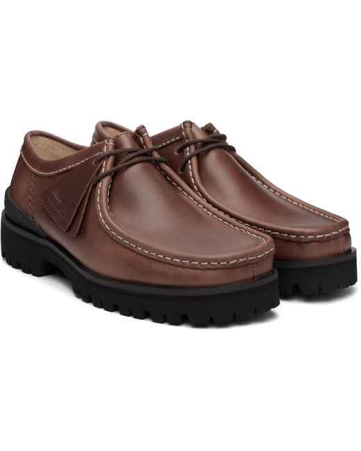 Clarks Brown Wallabee Yukoner Derbys for men
