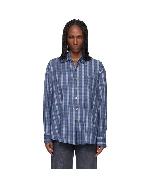 Our Legacy Borrowed Shirt in Blue | Lyst UK