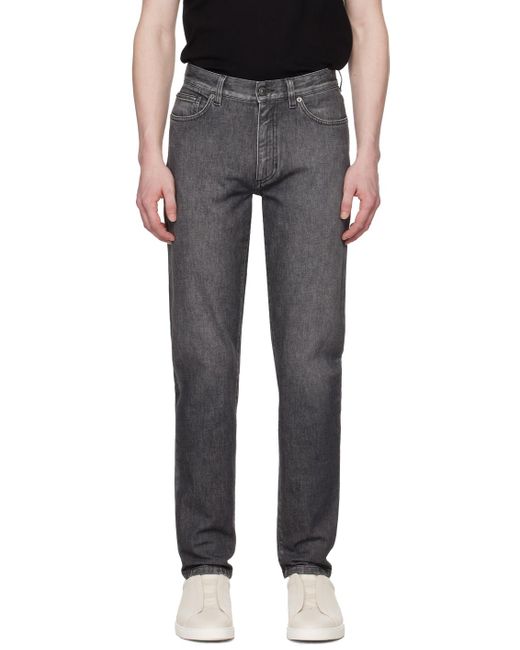 Zegna Black Gray Roccia Jeans for men