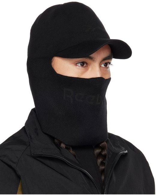 Reebok Black Vector Knitted Cap for men