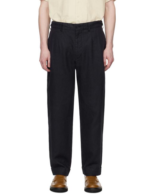 Engineered Garments Black Navy Andover Trousers for men