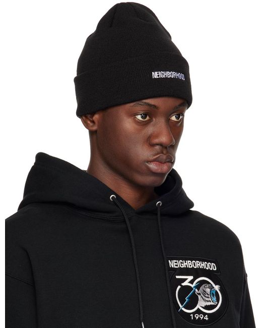 Bonnet noir à logo brodé Neighborhood pour homme en coloris Black