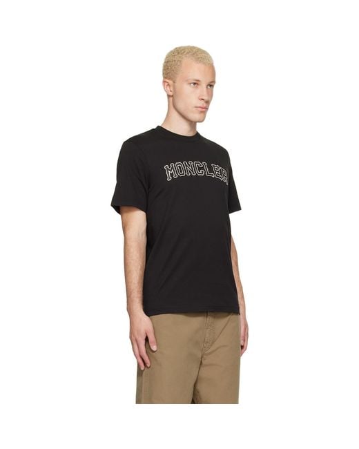 Moncler Black T-Shirt for men