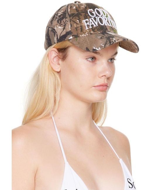 PRAYING Multicolor Ssense Exclusive Camo 'god's Favorite' Cap