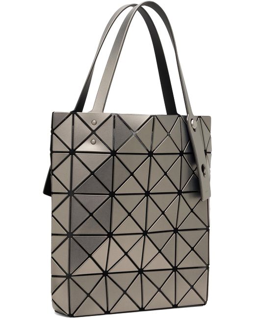Bao Bao Issey Miyake Black Silver Lucent Boxy Tote for men