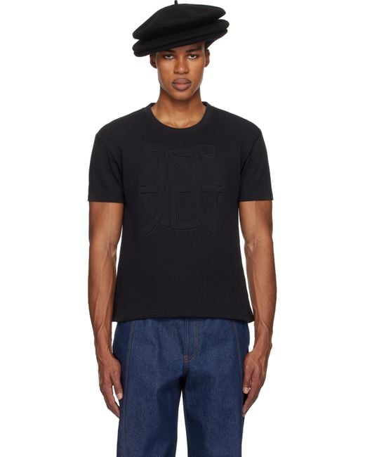 Jean Paul Gaultier Black 'The Oversized Jpg' T-Shirt for men