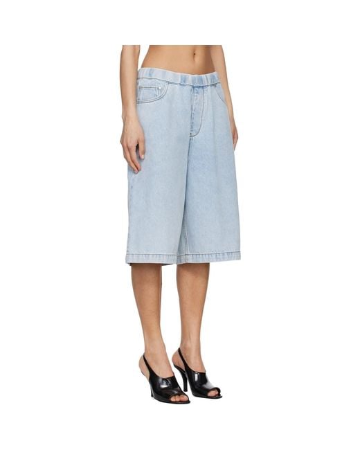 Entire studios Blue Spar Denim Shorts