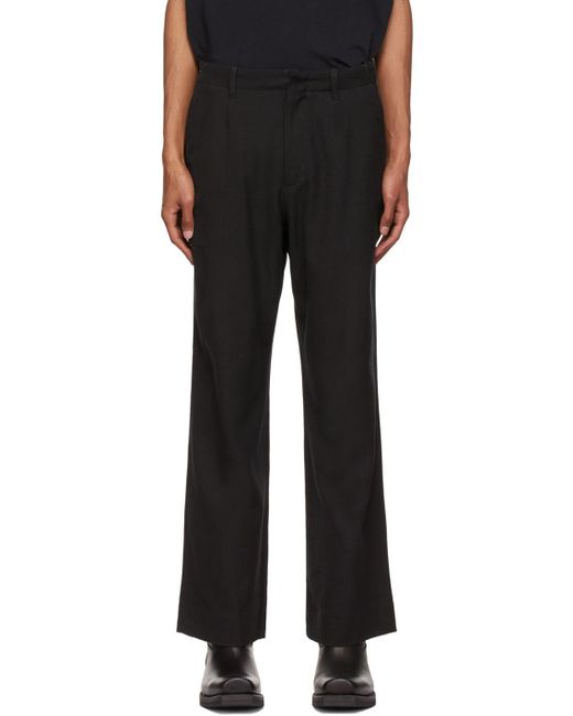 Our Legacy Cotton Trousers in Black for Men | Lyst