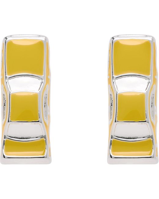 Marland Backus Yellow Traffic Jam Earrings
