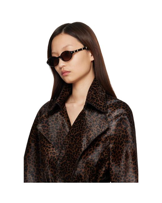 Gucci Black Oval Frame Sunglasses
