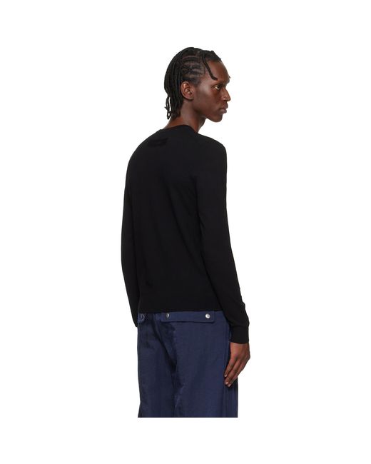 HUGO Black Regular-Fit Crew Neckline Sweater for men