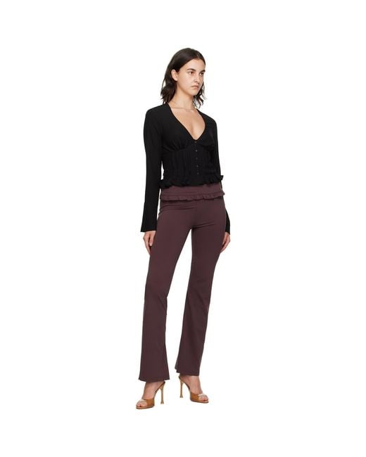 GUIZIO Black Cheri Blouse