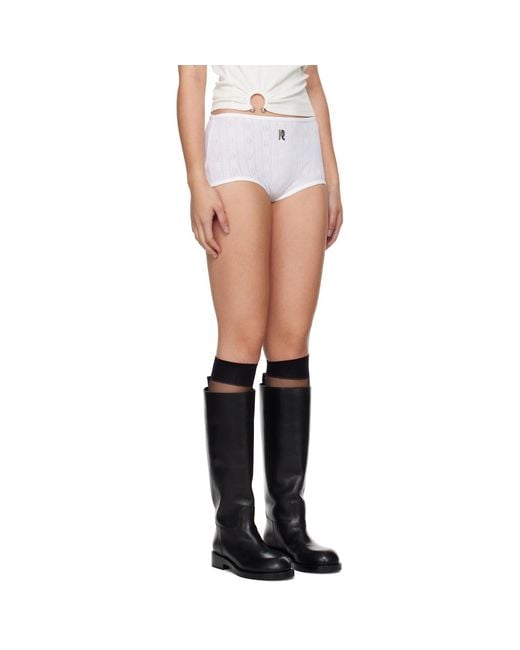 Rabanne Black Pointelle Shorts