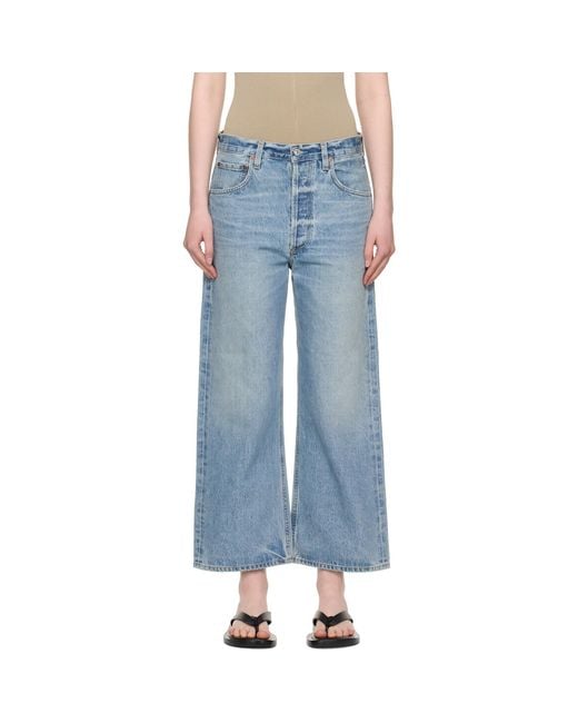 Citizens of Humanity Black Gaucho Vintage Wide Leg Jeans