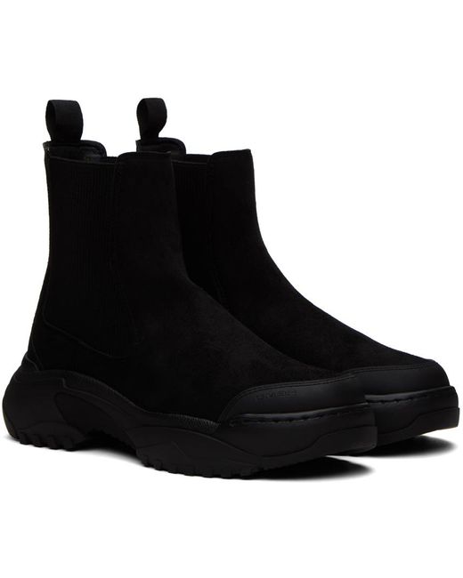 GmbH Black Faux-suede Chelsea Boots for men