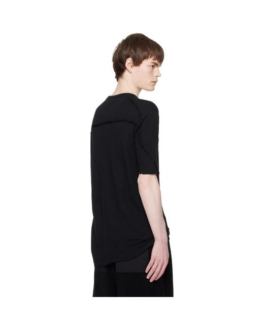 Thom Krom Black M Ts 921 T-Shirt for men