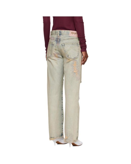 KENZO Black Paris Straight Jeans