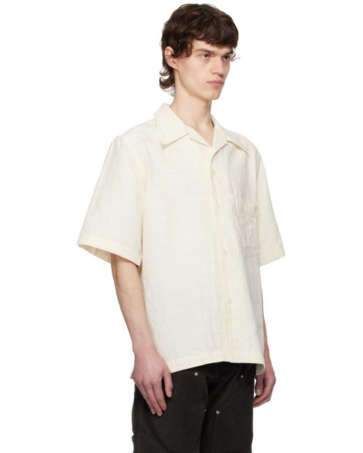 メンズ Wales Bonner オフホワイト Highlife ボウリングシャツ White