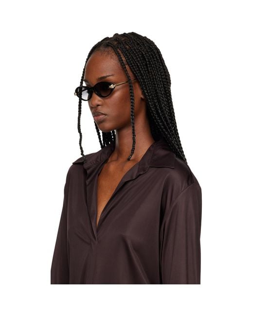 Cartier Black 'Panthère De Sunglasses