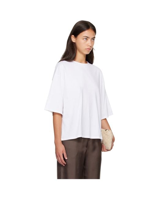 Loulou de Saison White Osis Lds Oversized T-Shirt