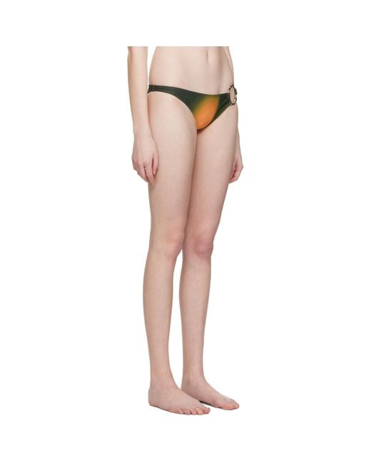 Miaou Black Green Hannah Jewett Edition Maya Bikini Bottoms