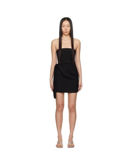 GAUGE81 Black Natal Minidress